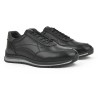 خرید کفش چرم طبیعی مردانه ضیا مشکی | Ziya Genuine Leather Sneaker