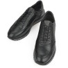خرید کفش چرم طبیعی مردانه ضیا مشکی | Ziya Genuine Leather Sneaker