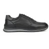 خرید کفش چرم طبیعی مردانه ضیا مشکی | Ziya Genuine Leather Sneaker
