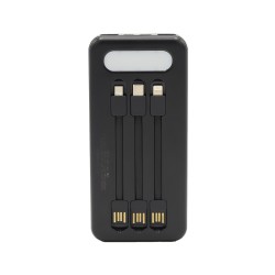 پاوربانک ردمی با ظرفیت ۲۰۰۰۰ میلی‌آمپر، مجهز به سه کابل داخلی (Micro U