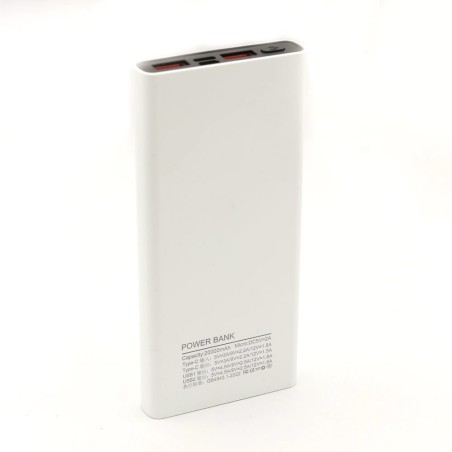 پاوربانک ADATA 20000 میلی‌آمپر با نمایشگر دیجیتال و شارژ سریع + کابل T