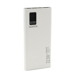 پاوربانک ADATA 20000 میلی‌آمپر با نمایشگر دیجیتال و شارژ سریع + کابل T